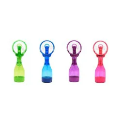O2COOL Deluxe Handheld Misting Fan Colors May Vary: Portable Personal Spray Fan, Battery Operated, Smooth Plastic Finish