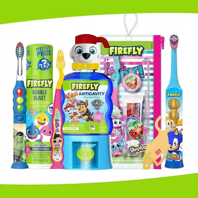 slide 5 of 5, Firefly Oral Care Firefly Kids' Light-Up Timer Toothbrush - Soft - 2ct, 2 ct
