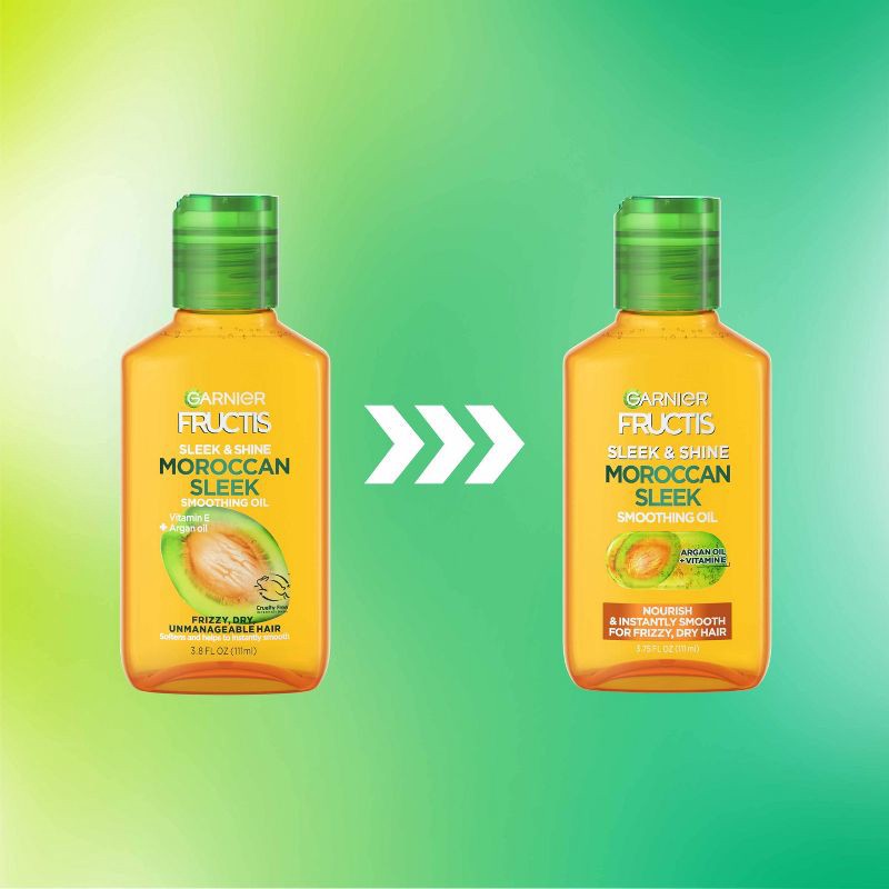 slide 3 of 6, Garnier Fructis Sleek & Shine Moroccan Sleek Oil Treatment - 3.75 fl oz, 3.75 fl oz