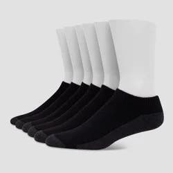 Hanes Premium Men's X-Temp Ultra Cushion Low Cut Socks 6pk - Black 6-12: Breathable, Cushioned Sole, Reinforced Toe
