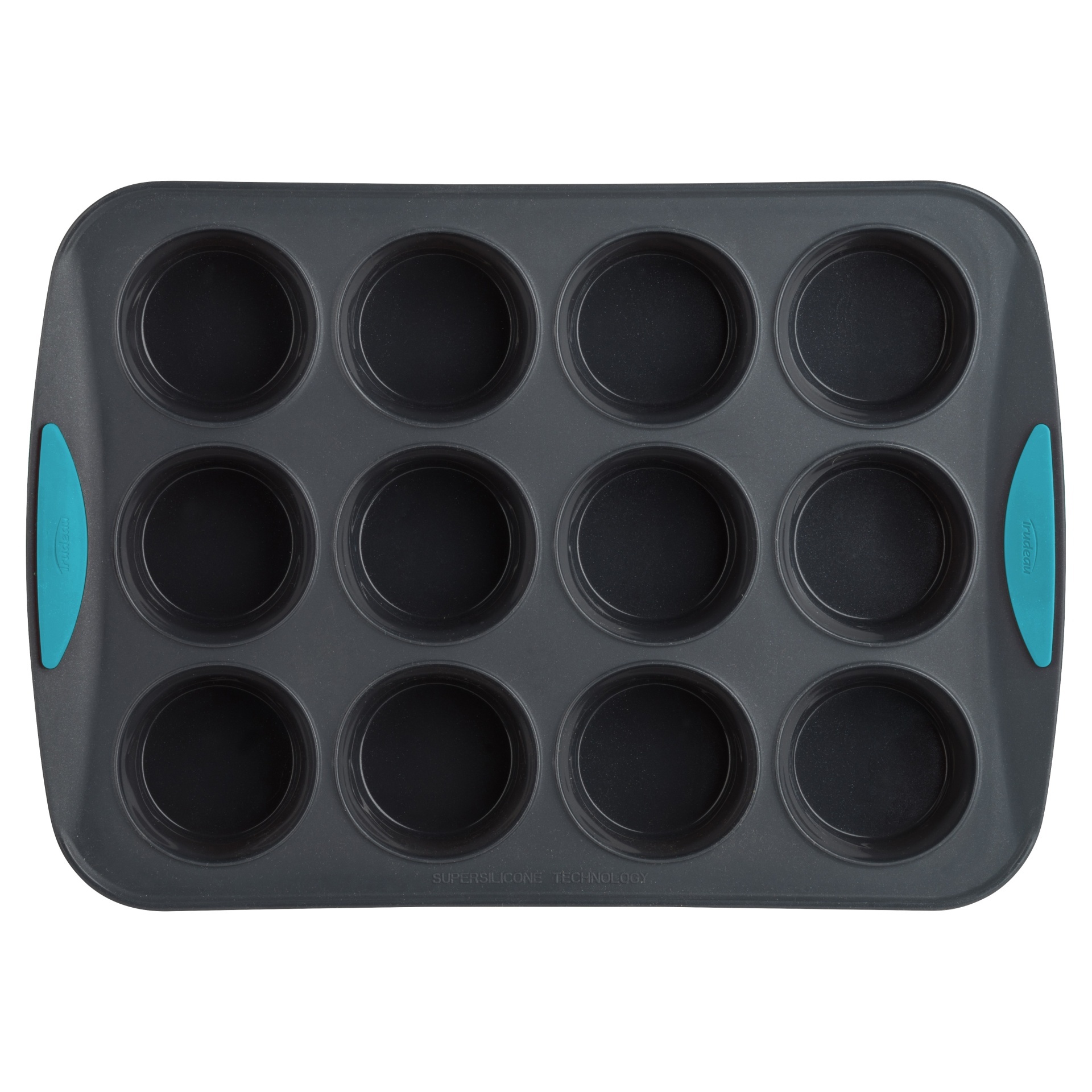 slide 1 of 5, Trudeau Structured Silicone Muffin Pan, 12 ct