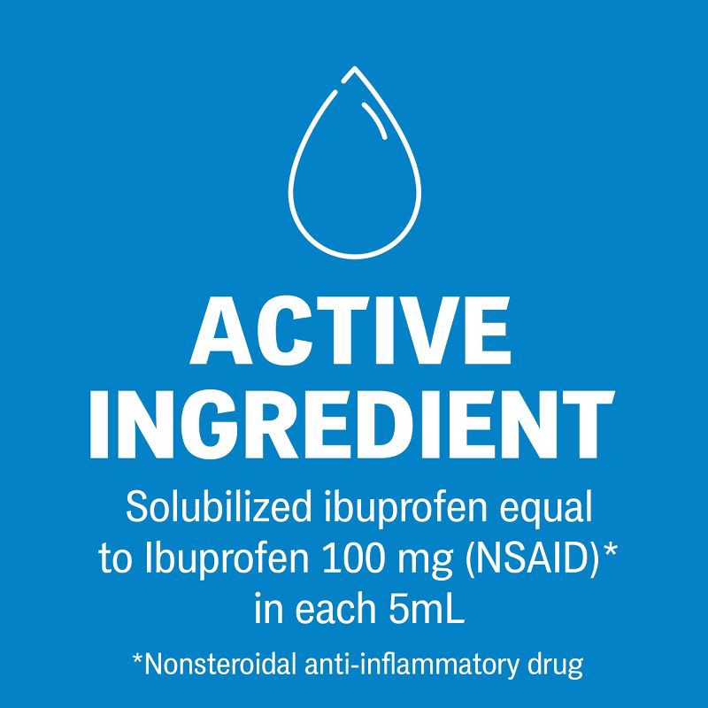 slide 7 of 12, Children's Advil Liquid Fever Reducer/Pain Reliever (NSAID) - 100 mg Ibuprofen - Grape Flavor - 4 fl oz, 100 mg, 4 fl oz