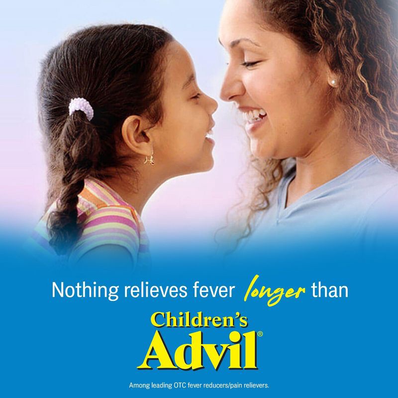 slide 11 of 12, Children's Advil Liquid Fever Reducer/Pain Reliever (NSAID) - 100 mg Ibuprofen - Grape Flavor - 4 fl oz, 100 mg, 4 fl oz