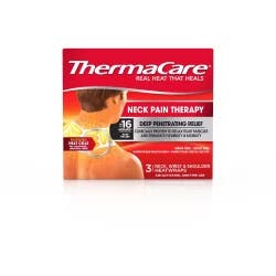 ThermaCare Neck Pain Relief Therapy Heat Wraps - 3ct