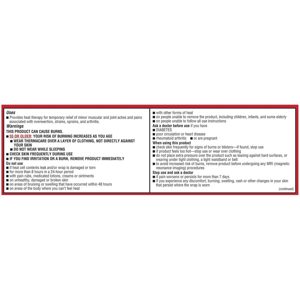 slide 3 of 4, ThermaCare Lower Back & Hip Pain Relief Therapy Heat Wraps - 2ct, 2 ct