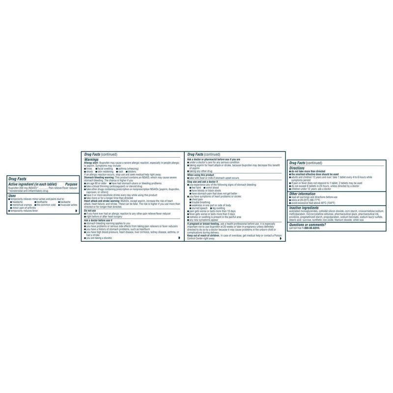 slide 10 of 10, Advil Pain Reliever/Fever Reducer Tablets - Ibuprofen (NSAID) - 300ct, 300 ct