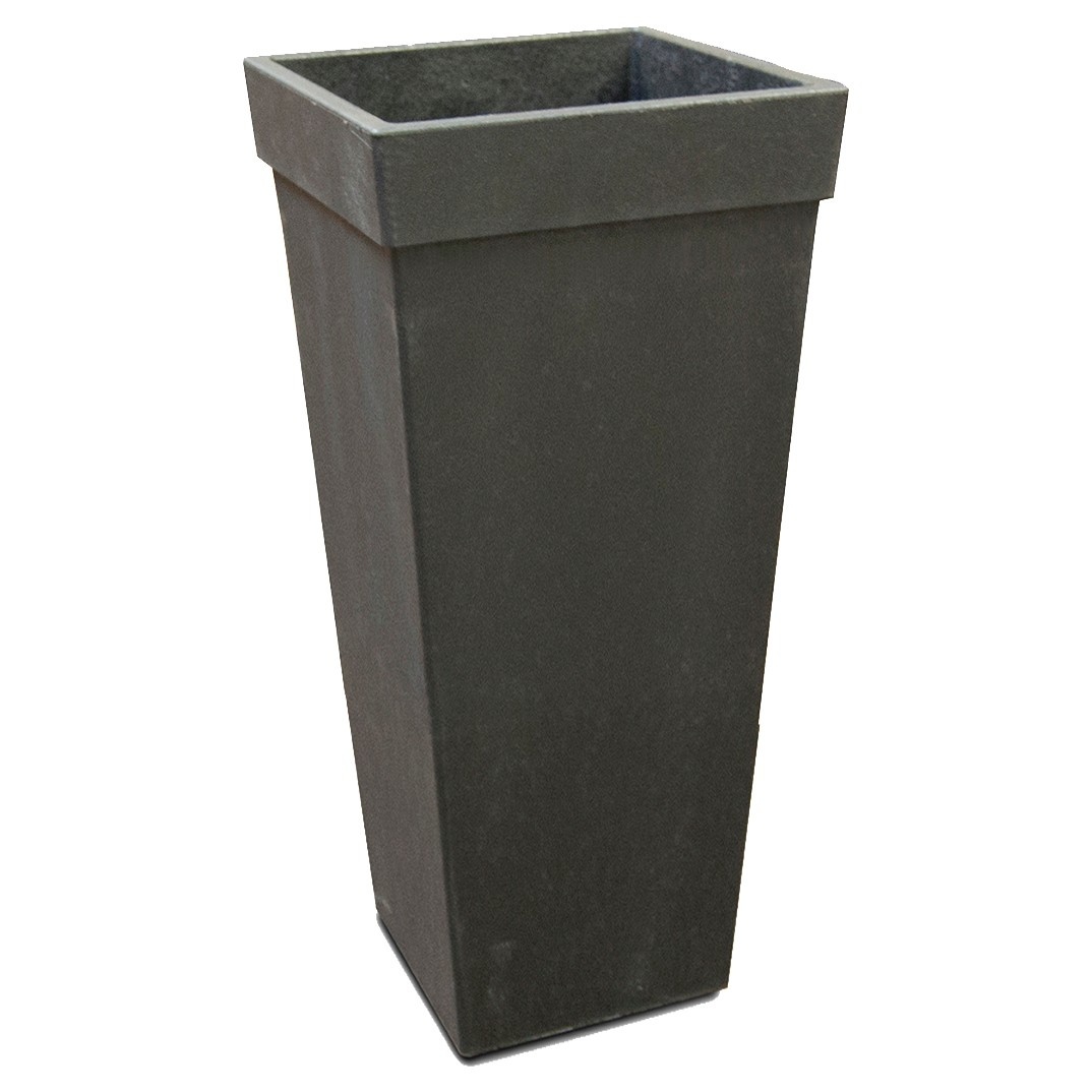 slide 1 of 6, 20" Recycled Self Watering Planter Square Tapered Black - Smith & Hawken, 1 ct