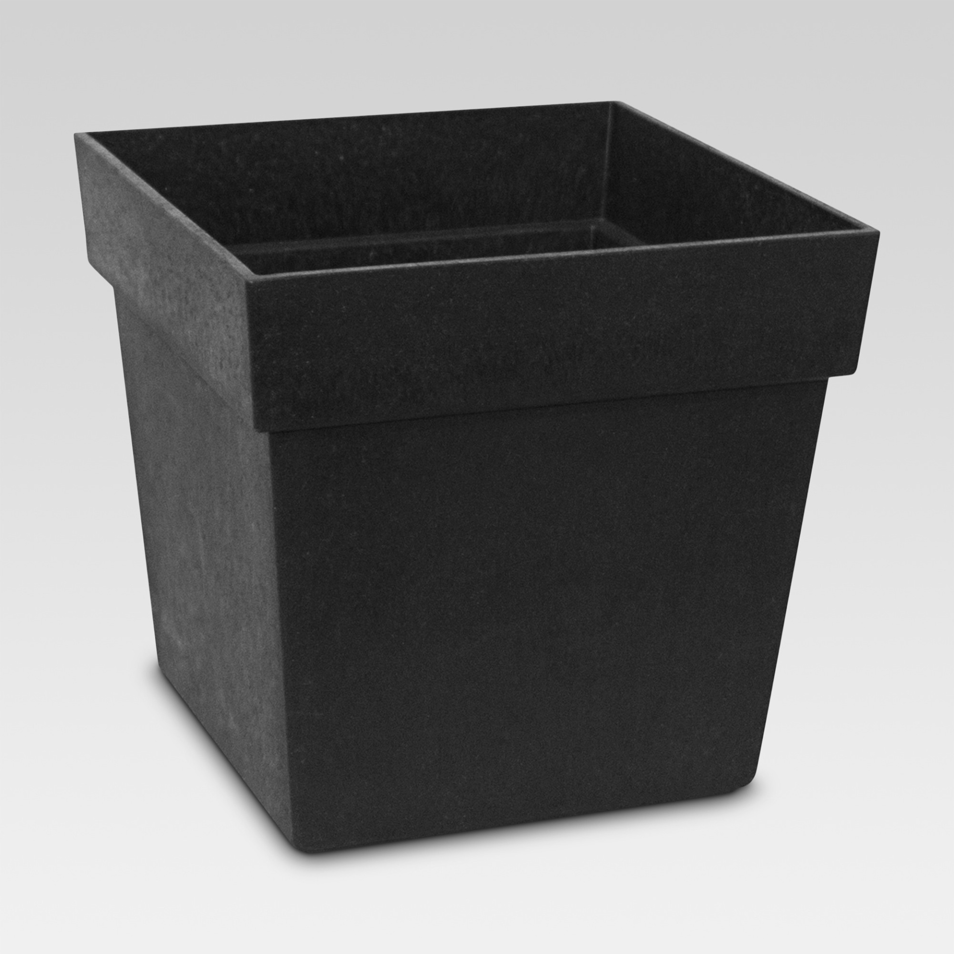 slide 1 of 1, 8" Recycled Self Watering Planter Square Black - Smith & Hawken, 1 ct