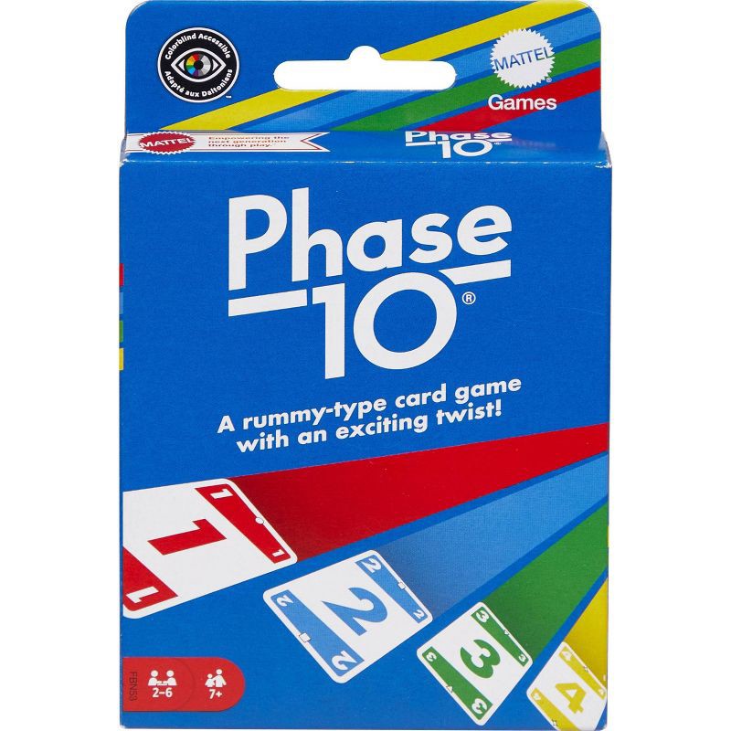 slide 1 of 6, Phase 10 Card Game, 1 ct