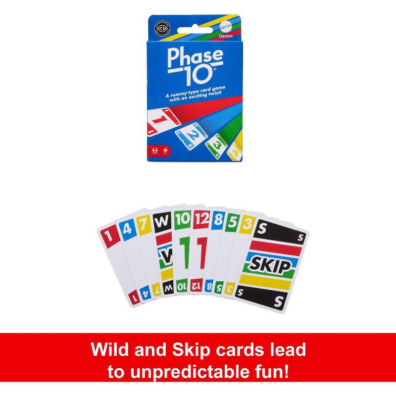 slide 5 of 6, Phase 10 Card Game, 1 ct