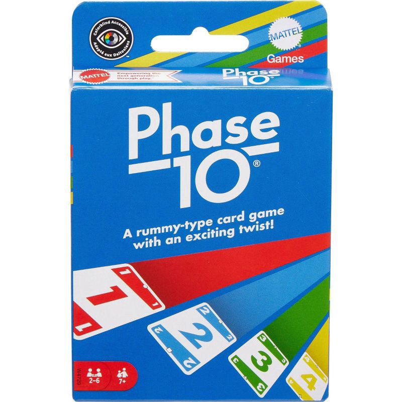 slide 1 of 6, Phase 10 Card Game, 1 ct