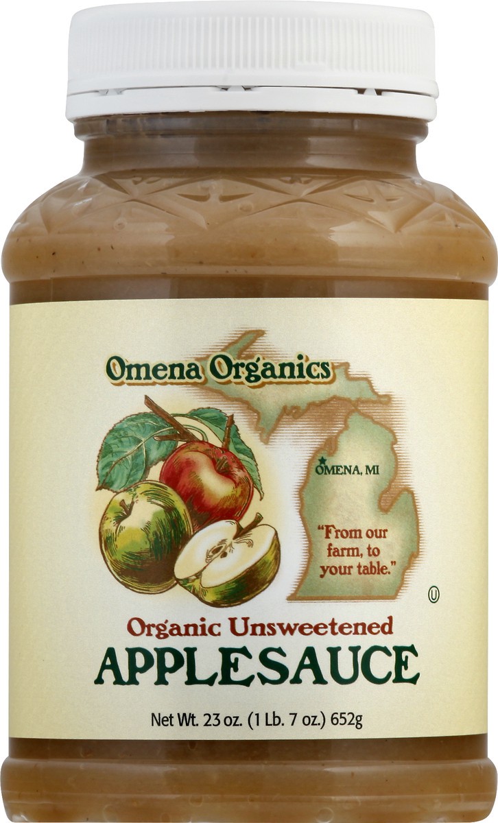 slide 1 of 11, Omena Organics Applesauce 23 oz, 23 oz