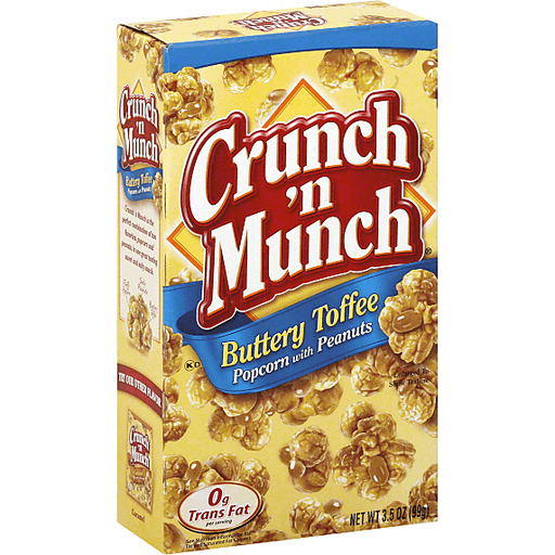 slide 2 of 3, Crunch 'n Munch Buttery Toffee Popcorn with Peanuts, 3.5 oz