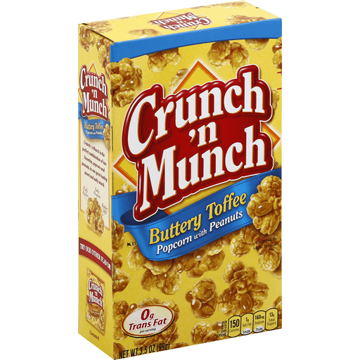 slide 3 of 3, Crunch 'n Munch Buttery Toffee Popcorn with Peanuts, 3.5 oz