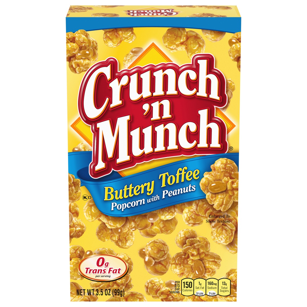 slide 1 of 1, Crunch 'n Munch Popcorn with Peanuts 3.5 oz, 3 oz