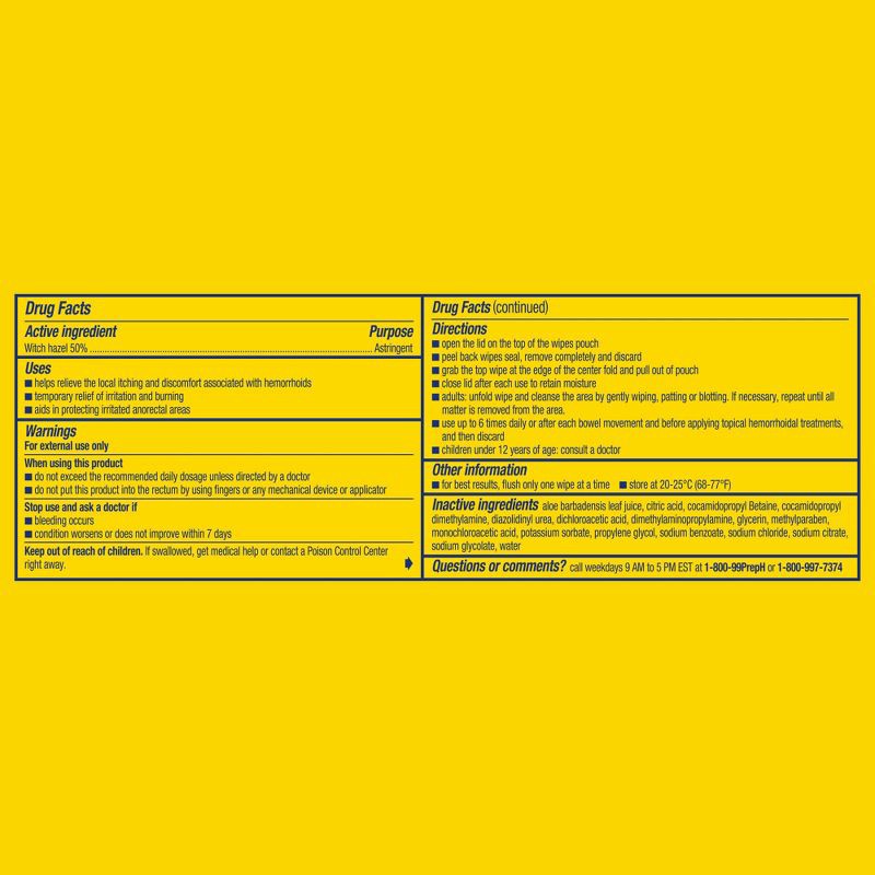 slide 4 of 7, Preparation H Maximum Strength formula Medicated Wipes - 48ct, 48 ct