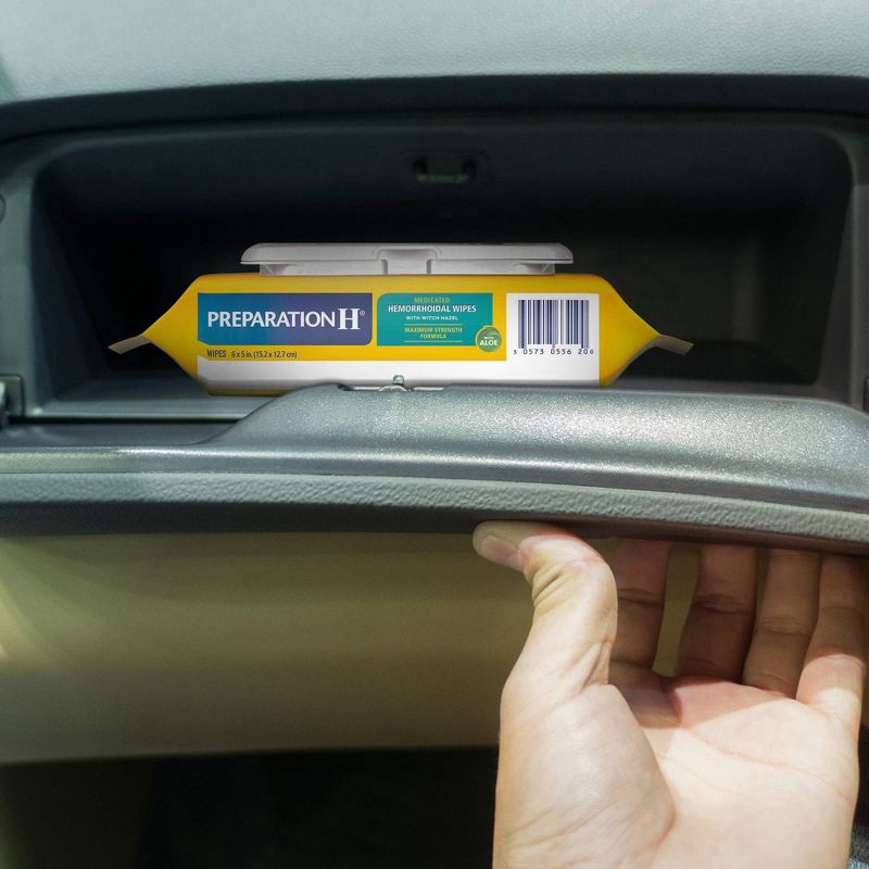 slide 5 of 7, Preparation H Maximum Strength formula Medicated Wipes - 48ct, 48 ct