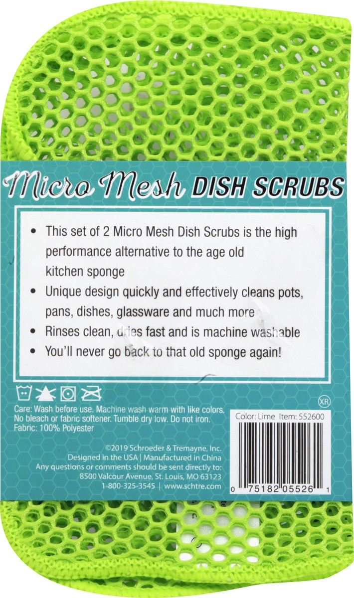 slide 5 of 6, Schroeder & Tremayne Dish Scrubs 2 ea, 2 ct