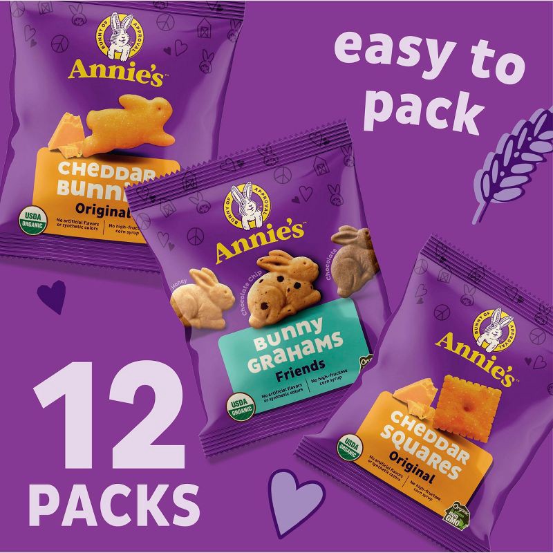 slide 3 of 9, Annie's Homegrown Variety Snack Pack - 12ct/11oz, 12 ct; 11 oz