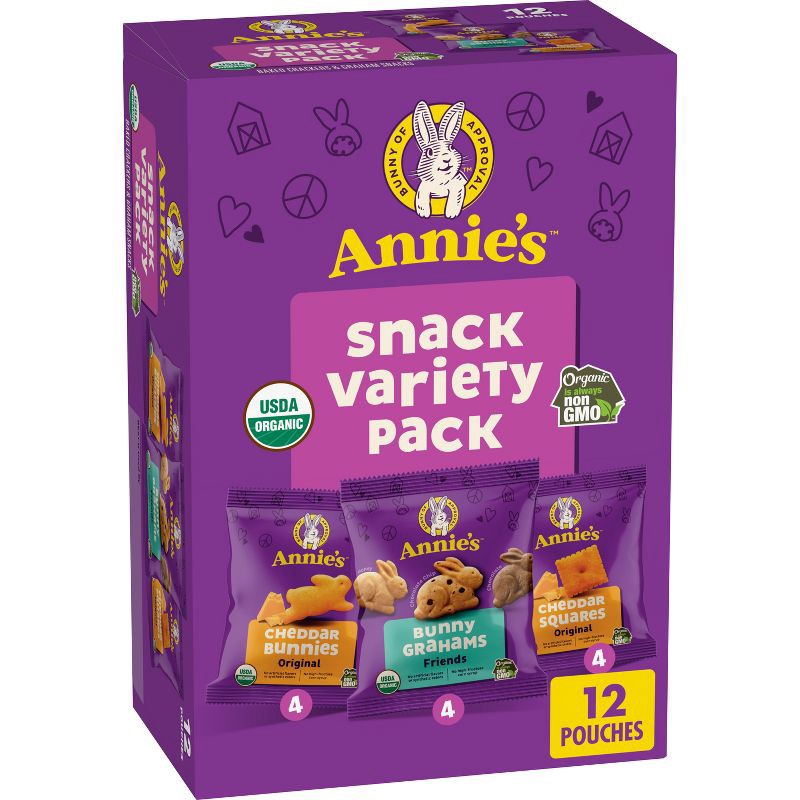 slide 1 of 9, Annie's Homegrown Variety Snack Pack - 12ct, 12 ct