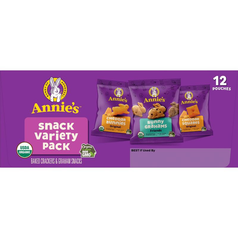 slide 5 of 9, Annie's Homegrown Variety Snack Pack - 12ct/11oz, 12 ct; 11 oz