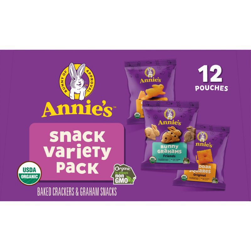 slide 7 of 9, Annie's Homegrown Variety Snack Pack - 12ct/11oz, 12 ct; 11 oz