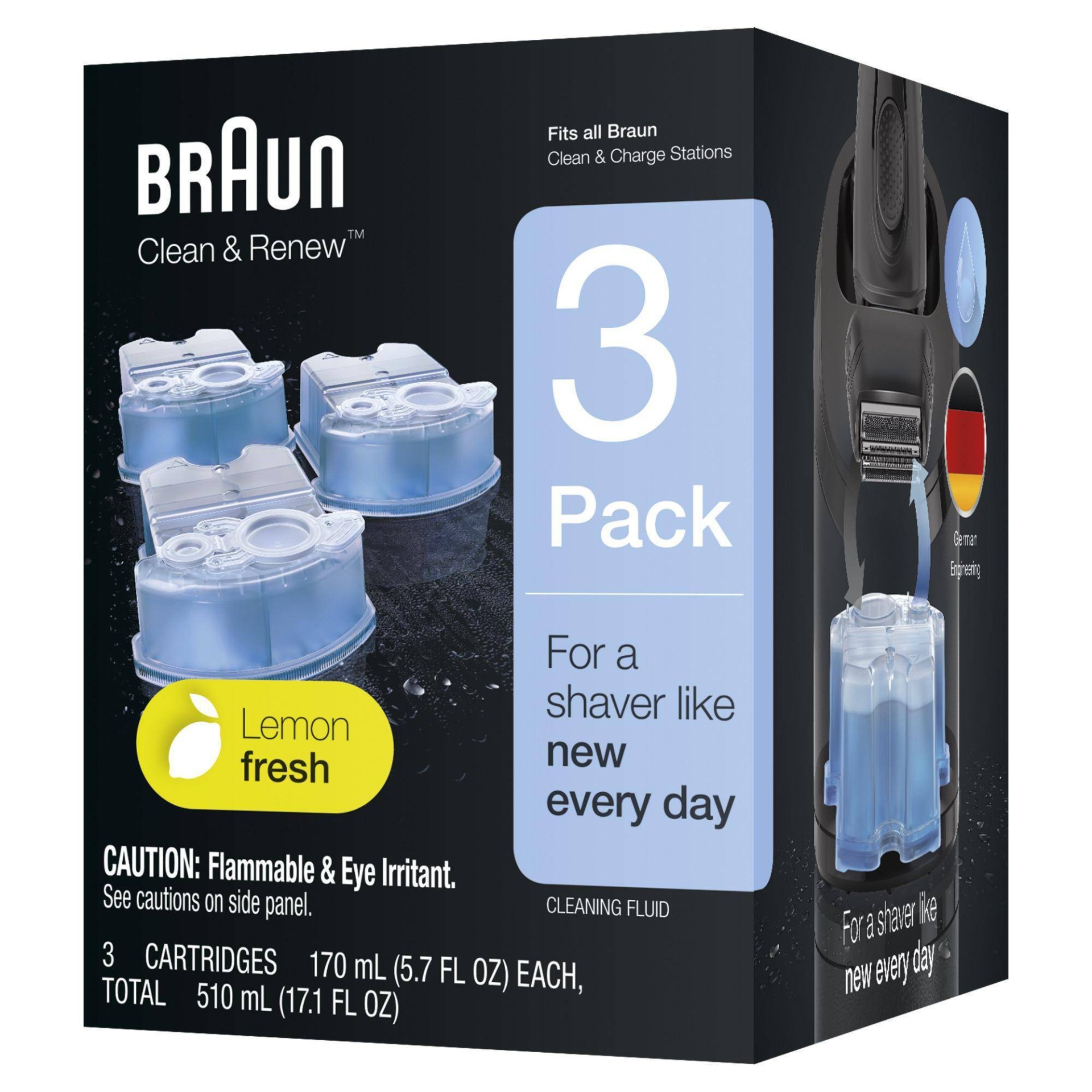 slide 1 of 7, Braun Clean & Renew Refill Cartridges for Clean & Charge Systems CCR - 3pk, 3 ct