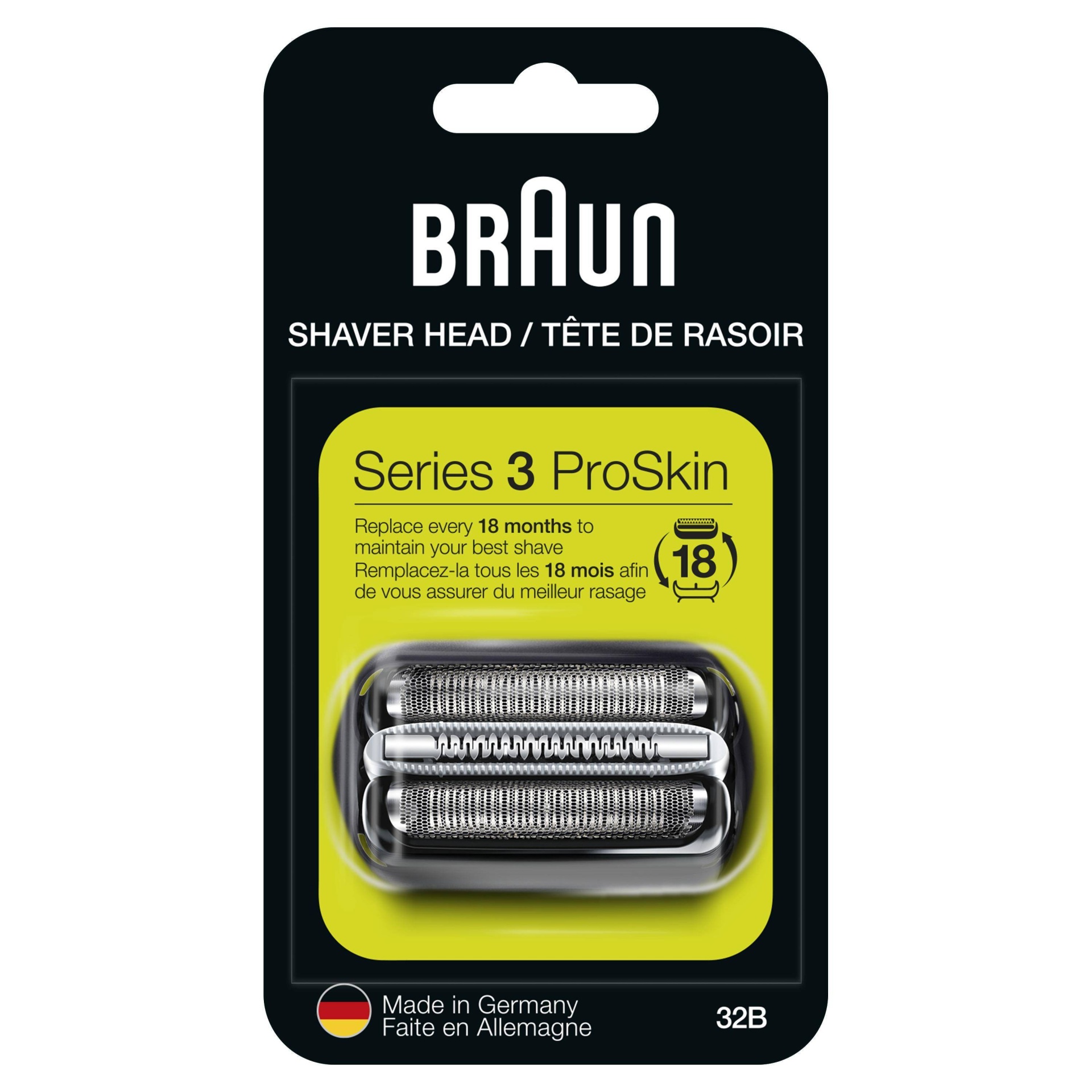 slide 1 of 6, Braun Series 3-32b Electric Shaver Replacement Head, 1 ct