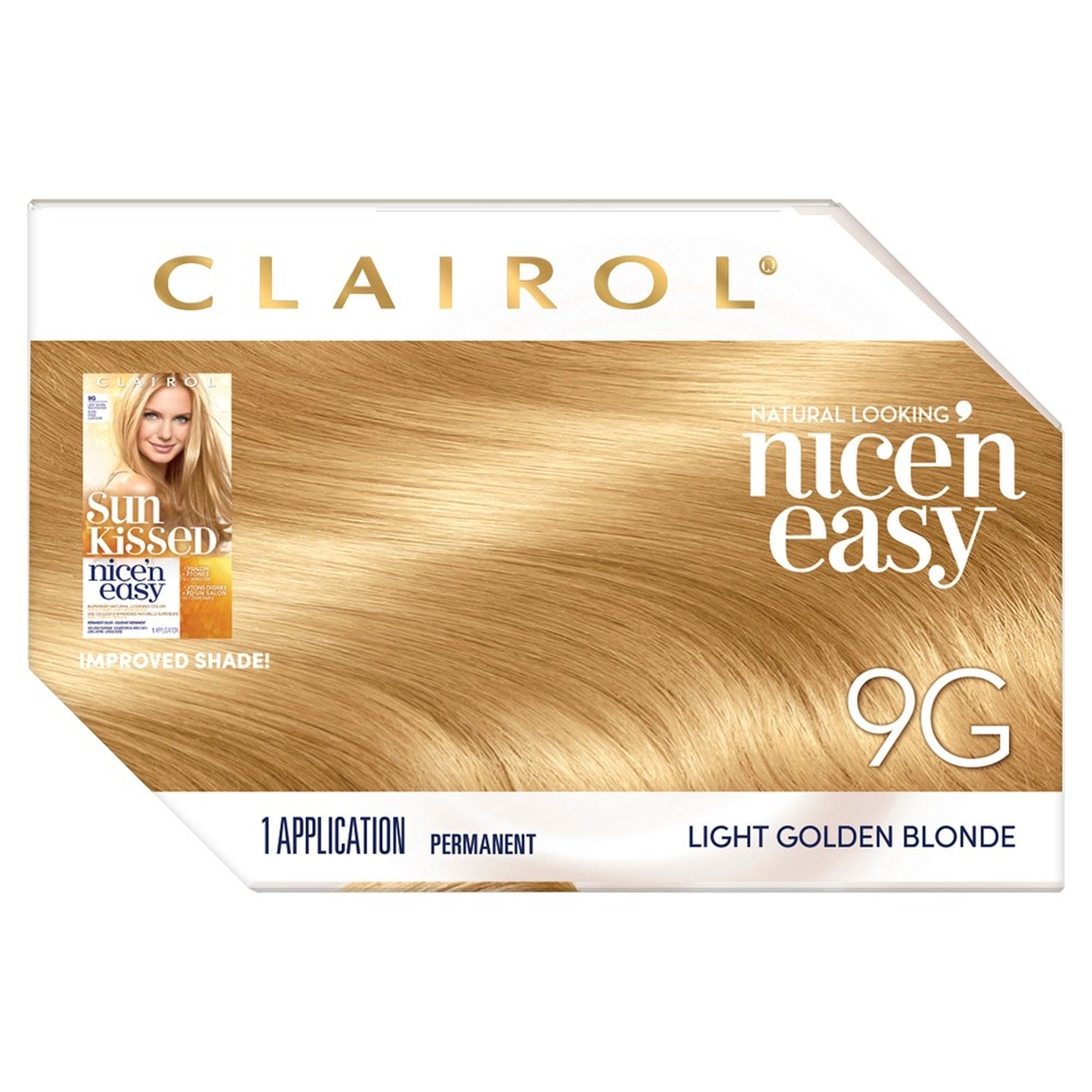 slide 2 of 7, Clairol Nice'N Easy Light Golden Blonde 1 Kit, 9 gram