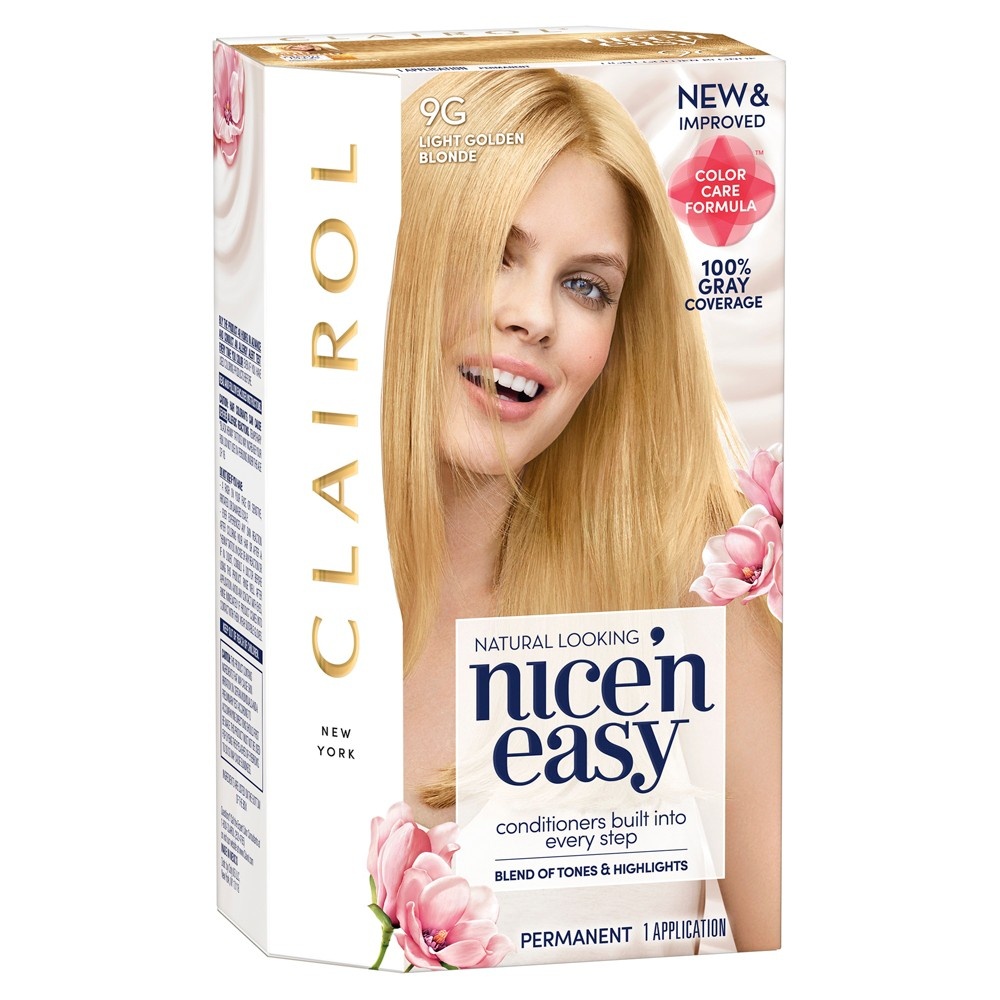 slide 5 of 7, Clairol Nice'N Easy Light Golden Blonde 1 Kit, 9 gram