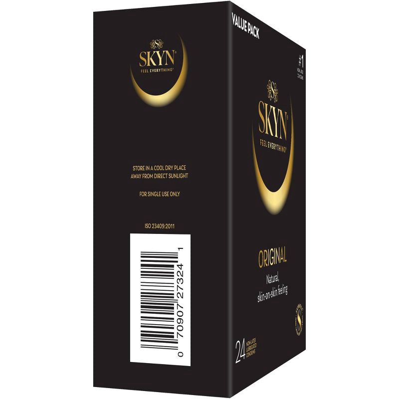 slide 6 of 9, SKYN Original Non-Latex Lubricated Condoms - 24ct, 24 ct