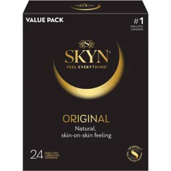 SKYN Original Non-Latex Lubricated Condoms - 24ct