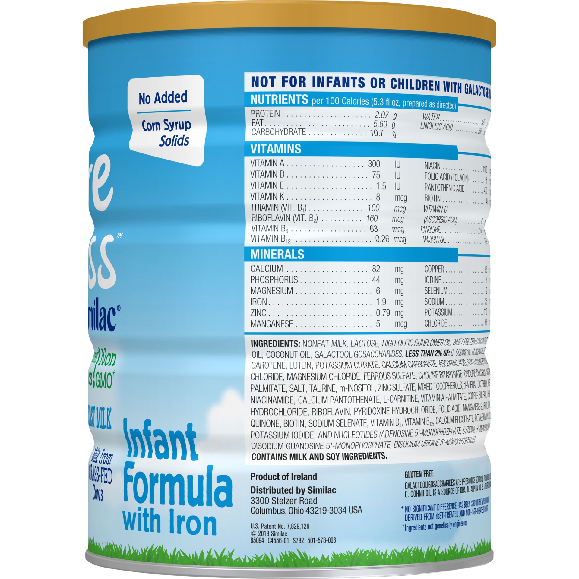 slide 5 of 7, Pure Bliss by Similac Non-GMO Infant Formula Powder, 31.8 oz