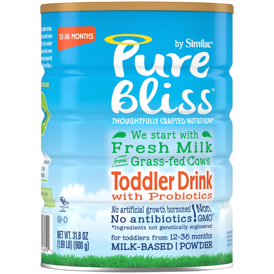 slide 2 of 7, Similac Pure Bliss Non-GMO Toddler Formula, 31.8 oz