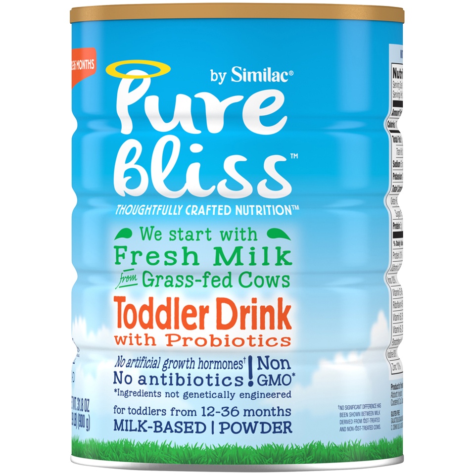 slide 3 of 7, Similac Pure Bliss Non-GMO Toddler Formula, 31.8 oz