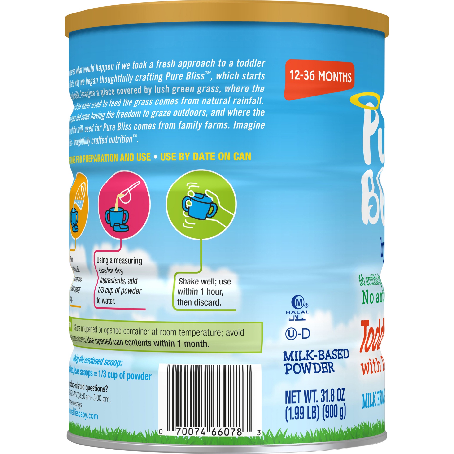 slide 4 of 7, Similac Pure Bliss Non-GMO Toddler Formula, 31.8 oz