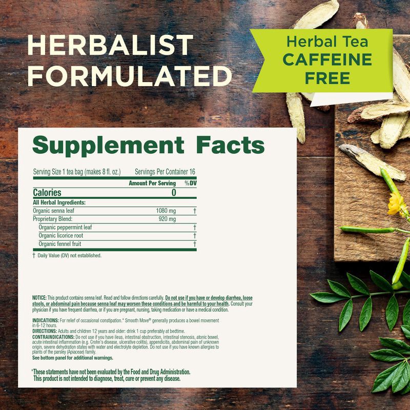 slide 7 of 11, Traditional Medicinals Smooth Move Peppermint Tea Bags - 16ct, 16 ct