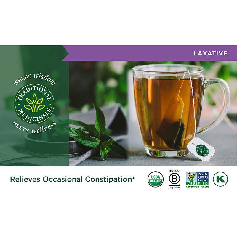 slide 9 of 11, Traditional Medicinals Smooth Move Peppermint Tea Bags - 16ct, 16 ct