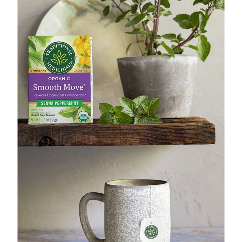 slide 11 of 11, Traditional Medicinals Smooth Move Peppermint Tea Bags - 16ct, 16 ct