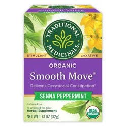 Traditional Medicinals Smooth Move Peppermint Tea Bags - 16ct