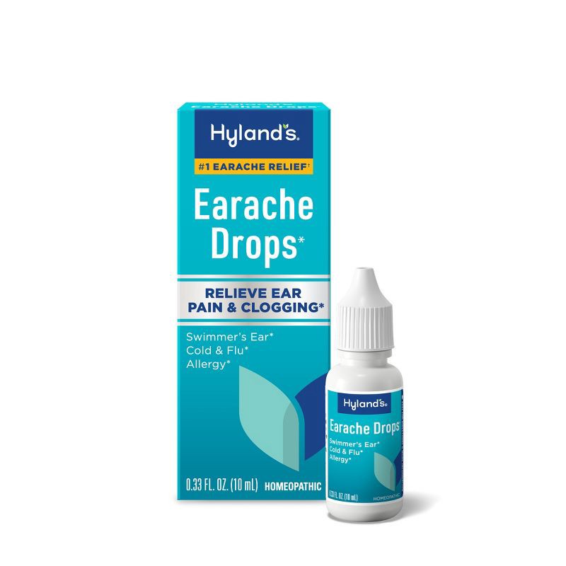 slide 1 of 8, Hyland's Naturals Hyland's Earache Drops for Natural Relief of Swimmer's Ear, Colds, & Allergies - 0.33 fl oz, 0.33 fl oz