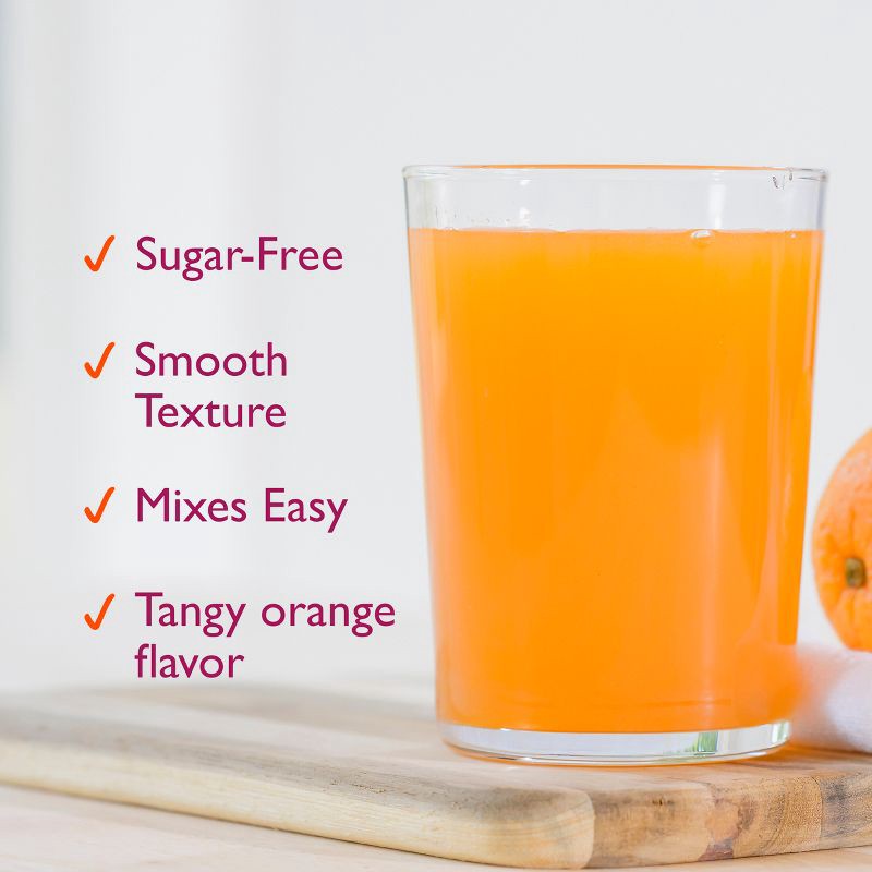 slide 5 of 9, Metamucil Psyllium GLP-1 Friendly Fiber Supplement Sugar Free Powder - Orange - 2.4g Fiber Per Serving - 15oz, 2.4 gram, 15 oz