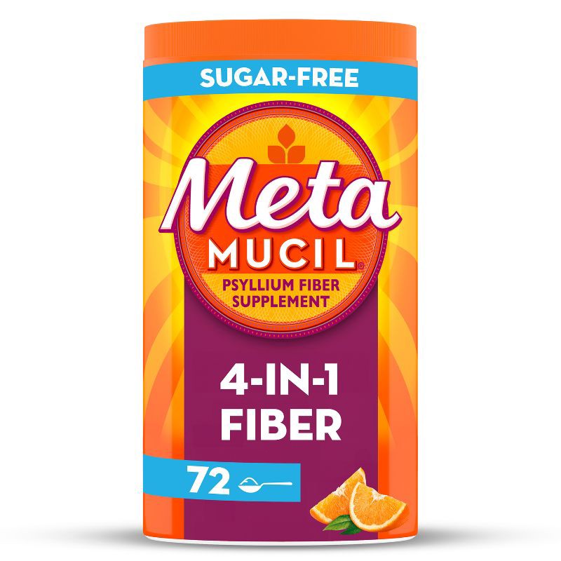 slide 1 of 10, Metamucil Psyllium Fiber Supplement Powder - Sugar Free - Orange - 15oz, 15 oz