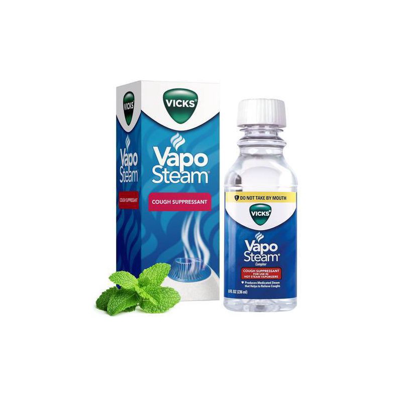 slide 1 of 12, Vicks Vapo Steam Cough Suppressant - 8 fl oz, 8 fl oz