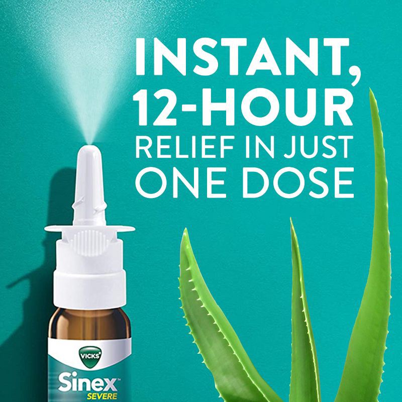 slide 2 of 13, Vicks Sinex Severe Moisturizing Nasal Spray Ultra Fine Mist - 0.5 fl oz, 0.5 fl oz