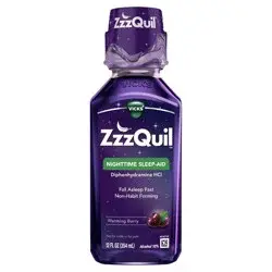 ZzzQuil Nighttime Sleep-Aid Liquid - Berry - 12 fl oz