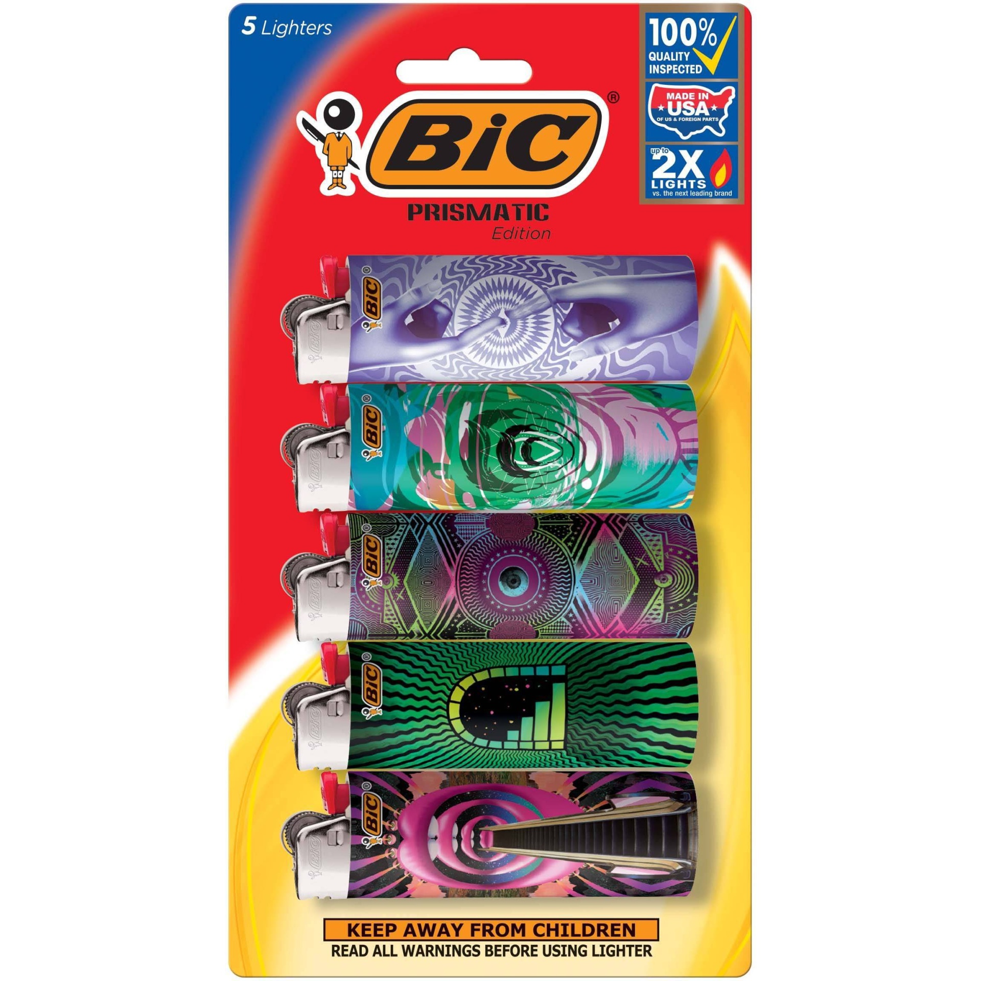 slide 1 of 5, BIC 5ct Special Edition Lighters, 5 ct