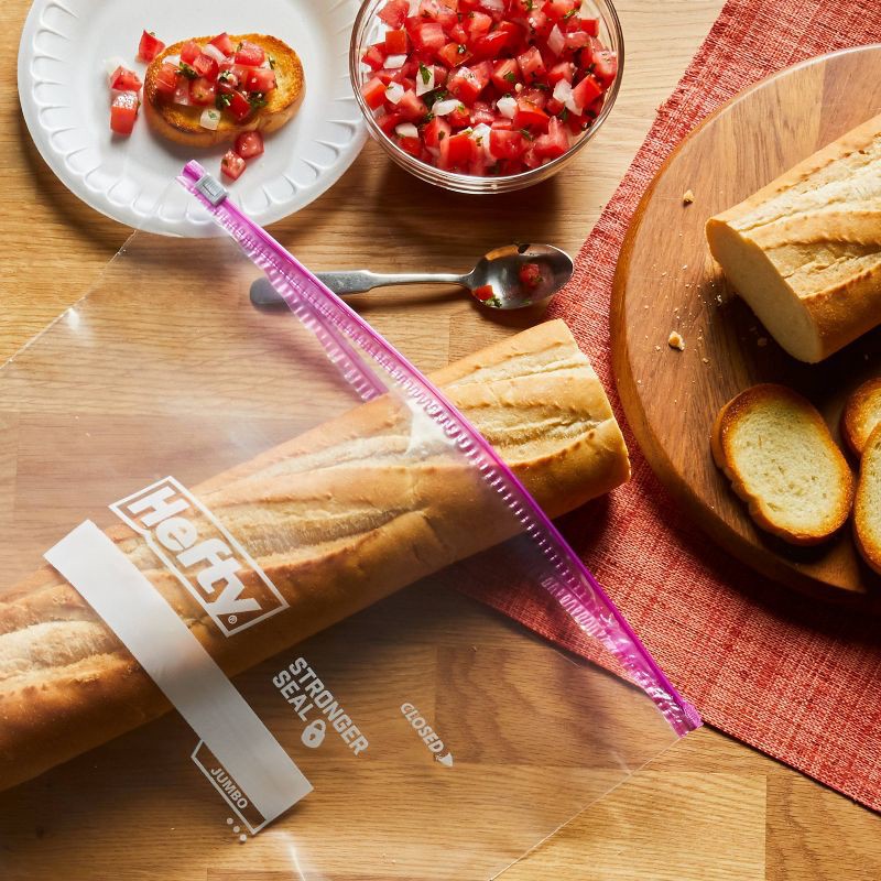 slide 3 of 7, Hefty Jumbo Slider Storage Slider Bag - 12ct, 12 ct