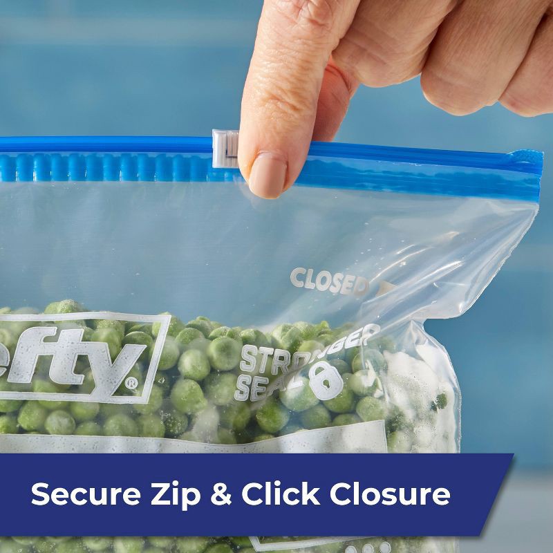 slide 4 of 10, Hefty Gallon Freezer Storage Slider Bags - 25ct, 25 ct