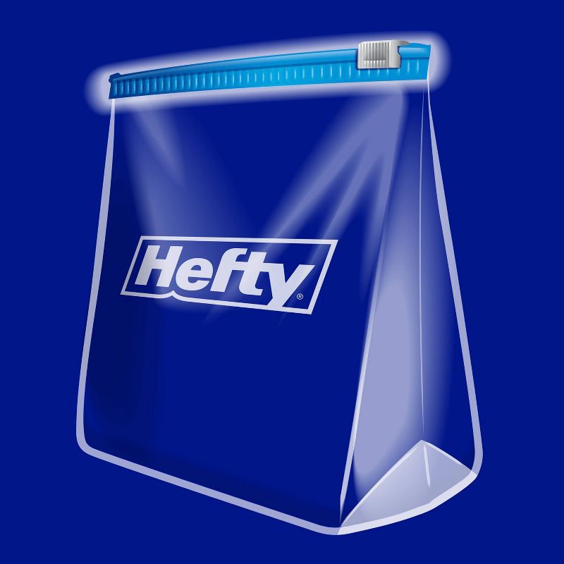 slide 8 of 10, Hefty Quart Freezer Storage Slider Bags - 35ct, 35 ct